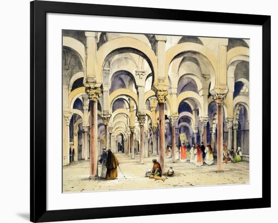 Mosque at Cordoba, from "Sketches of Spain"-John Frederick Lewis-Framed Giclee Print