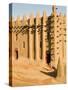 Mosque at Djenne, the largest mud-brick building in the world, Mali, West Africa-Janis Miglavs-Stretched Canvas