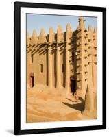 Mosque at Djenne, the largest mud-brick building in the world, Mali, West Africa-Janis Miglavs-Framed Photographic Print