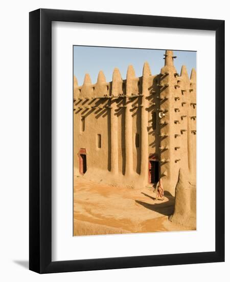 Mosque at Djenne, the largest mud-brick building in the world, Mali, West Africa-Janis Miglavs-Framed Premium Photographic Print