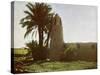 Mosque at Medamut (suburb of Thebes)-English Photographer-Stretched Canvas