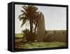 Mosque at Medamut (suburb of Thebes)-English Photographer-Framed Stretched Canvas