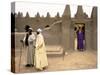 Mosque at Sennissa, Nr Djenne, Mali-Peter Adams-Stretched Canvas