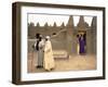 Mosque at Sennissa, Nr Djenne, Mali-Peter Adams-Framed Photographic Print