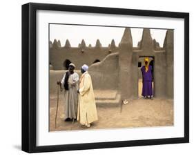 Mosque at Sennissa, Nr Djenne, Mali-Peter Adams-Framed Photographic Print