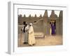 Mosque at Sennissa, Nr Djenne, Mali-Peter Adams-Framed Photographic Print