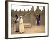 Mosque at Sennissa, Nr Djenne, Mali-Peter Adams-Framed Photographic Print