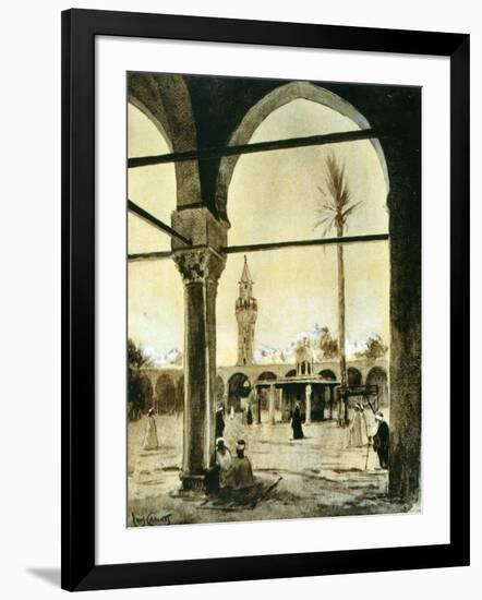 Mosque, Cairo, Egypt, 1928-Louis Cabanes-Framed Premium Giclee Print