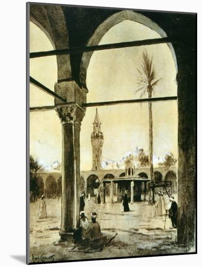 Mosque, Cairo, Egypt, 1928-Louis Cabanes-Mounted Giclee Print