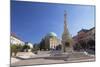 Mosque Church and Trinity Column in Szechenyi Square, Pecs, Southern Transdanubia, Hungary, Europe-Ian Trower-Mounted Photographic Print