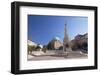 Mosque Church and Trinity Column in Szechenyi Square, Pecs, Southern Transdanubia, Hungary, Europe-Ian Trower-Framed Photographic Print