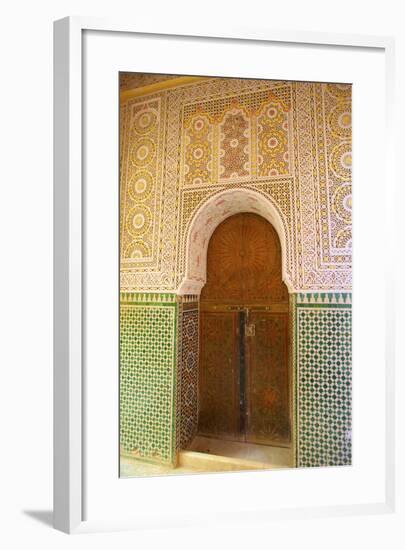 Mosque Entrance, Medina, Meknes, Morocco, North Africa, Africa-Neil Farrin-Framed Photographic Print