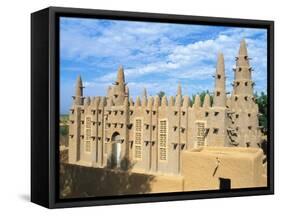 Mosque in Bozo, Mopti, Mali, Africa-Bruno Morandi-Framed Stretched Canvas