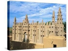 Mosque in Bozo, Mopti, Mali, Africa-Bruno Morandi-Stretched Canvas