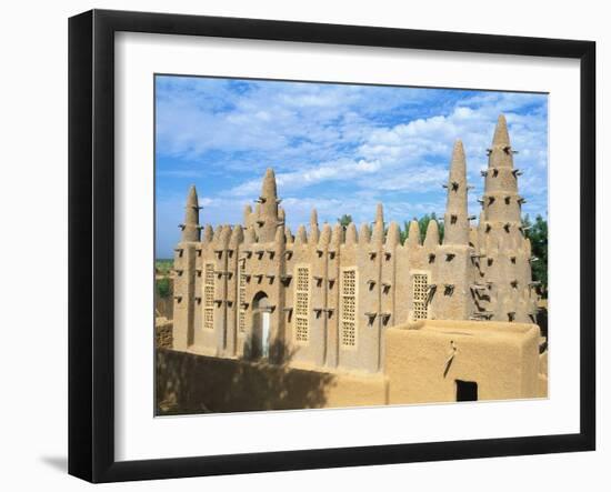 Mosque in Bozo, Mopti, Mali, Africa-Bruno Morandi-Framed Photographic Print