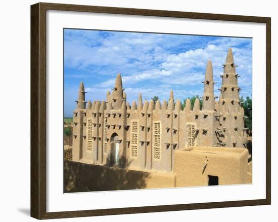 Mosque in Bozo, Mopti, Mali, Africa-Bruno Morandi-Framed Photographic Print