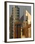 Mosque in front of the Sheik Zayed Twers in Dubai, United Arab Emirates-Kamran Jebreili-Framed Photographic Print