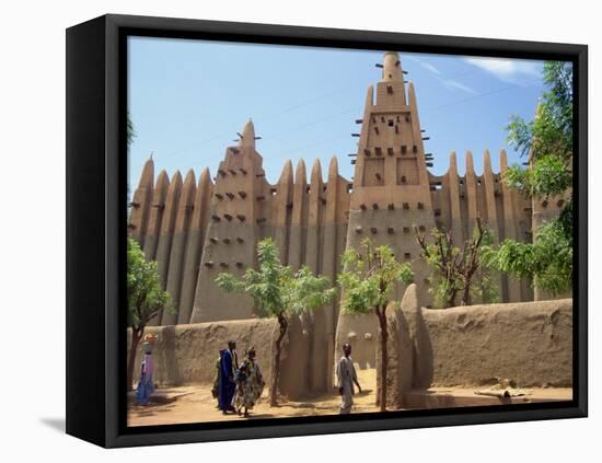 Mosque in Old Town, Mopti, Mali, Africa-Pate Jenny-Framed Stretched Canvas