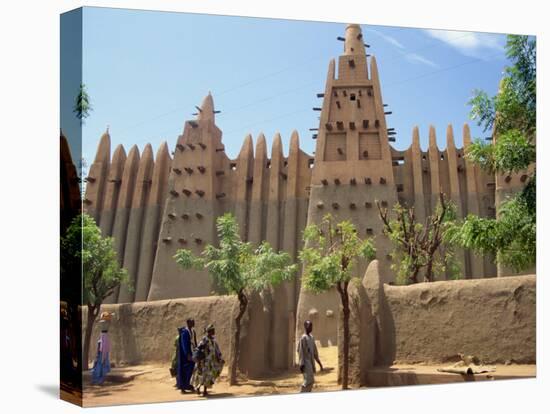 Mosque in Old Town, Mopti, Mali, Africa-Pate Jenny-Stretched Canvas