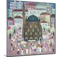 Mosque in Razgrad, 1972-Radi Nedelchev-Mounted Giclee Print