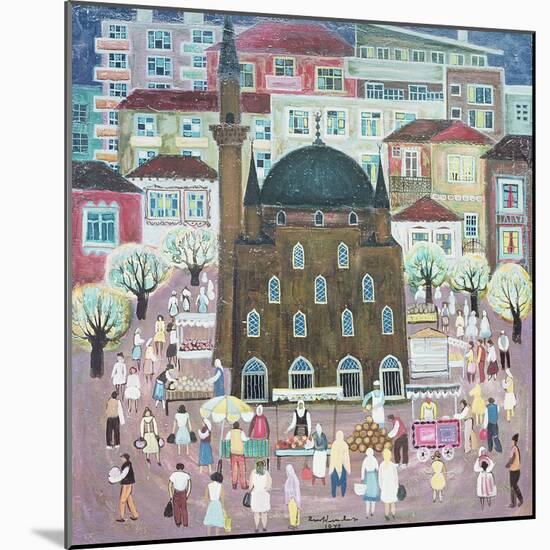 Mosque in Razgrad, 1972-Radi Nedelchev-Mounted Giclee Print