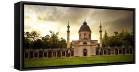 Mosque in Schwetzingen Palace Gardens, Schwetzingen, Baden-Wurttemberg, Germany, Europe-Andy Brandl-Framed Stretched Canvas