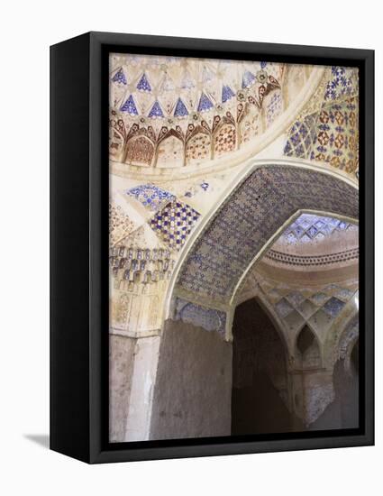 Mosque Interior at the Ruins of Takht-I-Pul, Balkh, Afghanistan-Jane Sweeney-Framed Stretched Canvas