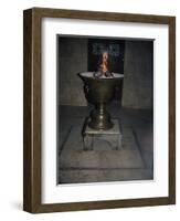 Mosque Interior, Yazd, Iran, Middle East-David Poole-Framed Photographic Print