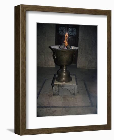 Mosque Interior, Yazd, Iran, Middle East-David Poole-Framed Photographic Print