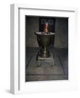 Mosque Interior, Yazd, Iran, Middle East-David Poole-Framed Photographic Print