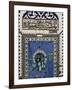 Mosque Lamp in Faience Depicting Kaaba in Mecca, from Iznik, Turkey-null-Framed Giclee Print