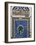 Mosque Lamp in Faience Depicting Kaaba in Mecca, from Iznik, Turkey-null-Framed Giclee Print