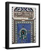 Mosque Lamp in Faience Depicting Kaaba in Mecca, from Iznik, Turkey-null-Framed Giclee Print