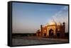 Mosque Next To The Taj Mahal-Lindsay Daniels-Framed Stretched Canvas