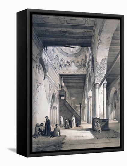 Mosque of Ahmed Ibn Touloun, 19th Century-Emile Prisse d'Avennes-Framed Stretched Canvas