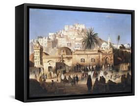 Mosque of El Mecolla, Algiers, C1821-1849-Antoine Victor Joinville-Framed Stretched Canvas