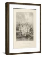 Mosque of Mahmoud II, at Tophana-Thomas Allom-Framed Premium Giclee Print