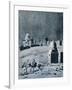 Mosque of Muhammad Ali under Moonlight, Cairo, Egypt, 1928-Louis Cabanes-Framed Premium Giclee Print