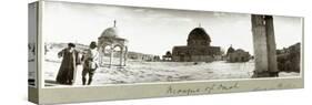 Mosque of Omar and General Chaytor Talking with a Local Imam, 14th December 1917-Capt. Arthur Rhodes-Stretched Canvas