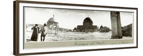 Mosque of Omar and General Chaytor Talking with a Local Imam, 14th December 1917-Capt. Arthur Rhodes-Framed Premium Giclee Print