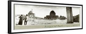 Mosque of Omar and General Chaytor Talking with a Local Imam, 14th December 1917-Capt. Arthur Rhodes-Framed Premium Giclee Print