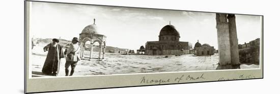 Mosque of Omar and General Chaytor Talking with a Local Imam, 14th December 1917-Capt. Arthur Rhodes-Mounted Giclee Print