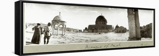 Mosque of Omar and General Chaytor Talking with a Local Imam, 14th December 1917-Capt. Arthur Rhodes-Framed Stretched Canvas