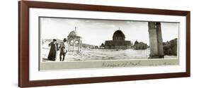 Mosque of Omar and General Chaytor Talking with a Local Imam, 14th December 1917-Capt. Arthur Rhodes-Framed Giclee Print