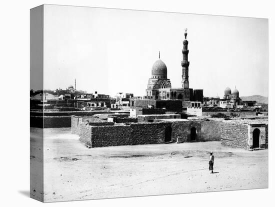 Mosque of Qaytbay, Cairo, C.1880-J. Pascal Sebah-Stretched Canvas