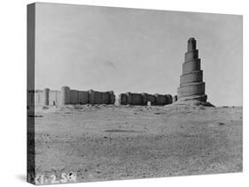 Mosque of Samarra, Exterior, Mesopotamia-null-Stretched Canvas