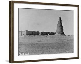 Mosque of Samarra, Exterior, Mesopotamia-null-Framed Photographic Print