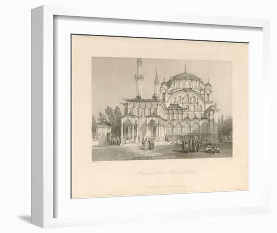 Mosque of Sultan Selim at Scutari-Sir Thomas Allom-Framed Premium Giclee Print