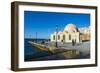 Mosque of the Janissaries, in the Venetian Port of Chania, Crete, Greek Islands, Greece, Europe-Michael Runkel-Framed Photographic Print