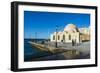 Mosque of the Janissaries, in the Venetian Port of Chania, Crete, Greek Islands, Greece, Europe-Michael Runkel-Framed Photographic Print